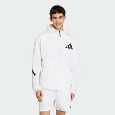 Rückansicht von adidas ADIDAS Z.N.E. WOVEN TRAININGSJACKE Trainingsanzug Herren White