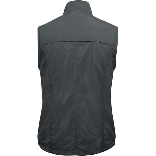 Rückansicht von Maier Sports Valdemar Outdoorweste Herren Anthrazit