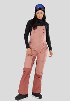 Rückansicht von FUNDANGO Sakura ECO Bib Skihose Damen orchid mist