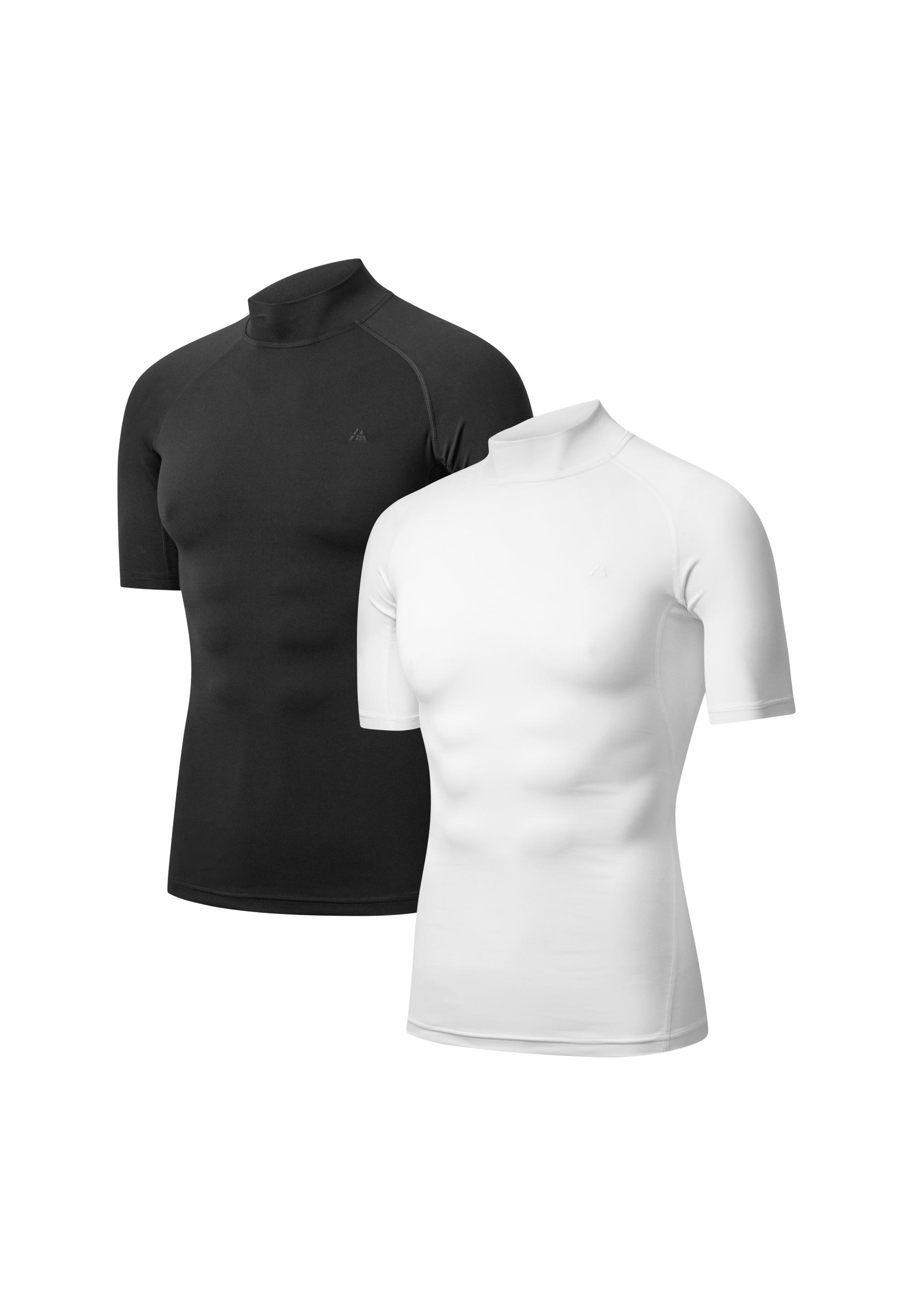 DANISH ENDURANCE Compression SS Kompressionstop Herren - black white