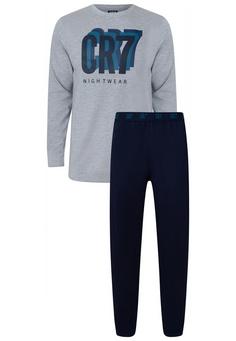 CR7 Cristiano Ronaldo CR7 Mens pyjamas Pyjama Herren Grey, Blue