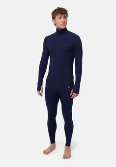 Rückansicht von DANISH ENDURANCE Thermal w/ Halfzip Wäscheset Herren dark navy