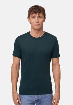 Rückansicht von DANISH ENDURANCE Premium Merino T-Shirt Herren dark green