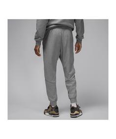 Rückansicht von Nike Crossover Fleece Jogginghose Shorts Herren grauschwarz