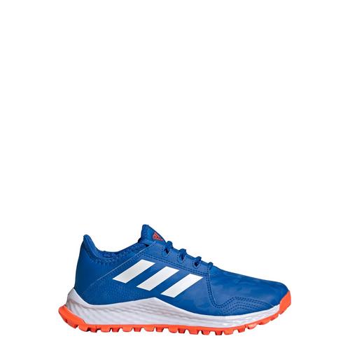 Rückansicht von adidas Hockey Youngstar Schuh Sneaker Kinder Bright Royal / Cloud White / Team Solar Orange
