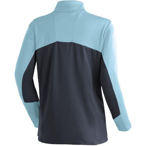 Rückansicht von Maier Sports Evii Langarmshirt Damen Grau0633