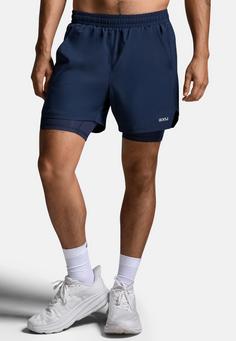 Rückansicht von 2XU Aero Mesh 2-in-1 Short Tights Herren mdn-srf