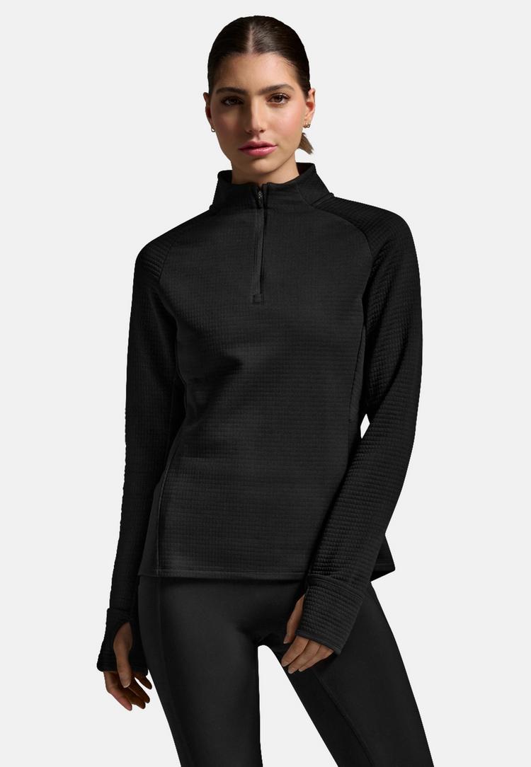 2XU 2XU Ignition Hyper-Haptic 1/4 Zip Funktionsshirt Damen - black-silver reflective - 0 | SportScheck