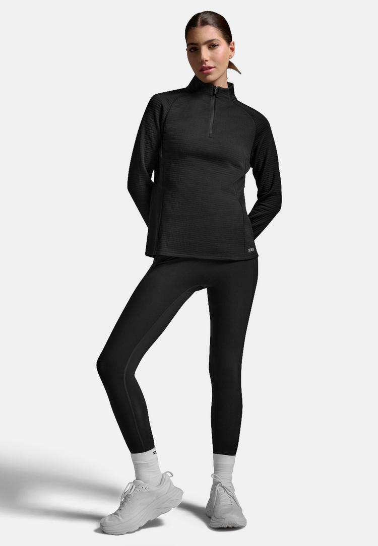 2XU 2XU Ignition Hyper-Haptic 1/4 Zip Funktionsshirt Damen - black-silver reflective - 1 | SportScheck