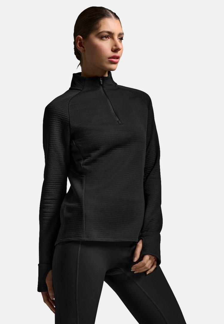 2XU 2XU Ignition Hyper-Haptic 1/4 Zip Funktionsshirt Damen - black-silver reflective - 3 | SportScheck