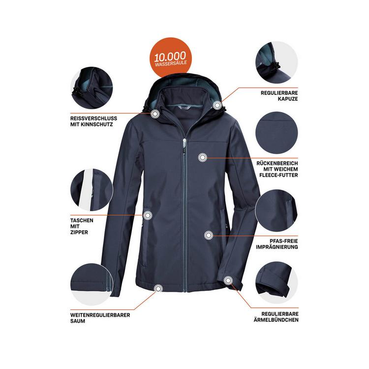 KILLTEC KILLTEC KOS 102 Softshelljacke Damen - Blau3023 - 3 | SportScheck