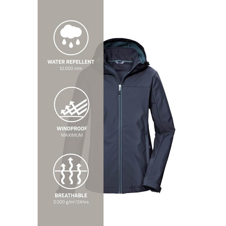 KILLTEC KILLTEC KOS 102 Softshelljacke Damen - Blau3023 - 4 | SportScheck