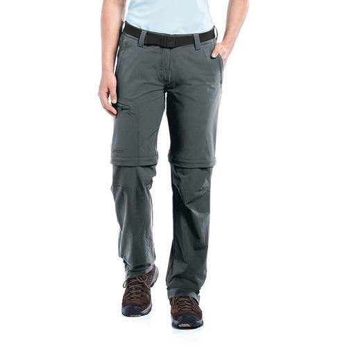 Rückansicht von Maier Sports Nata Funktionsshorts Damen Dunkelgrau