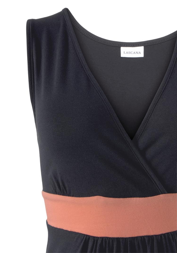 Lascana Lascana Maxikleid Maxikleid Damen - marine-koralle - 0 | SportScheck