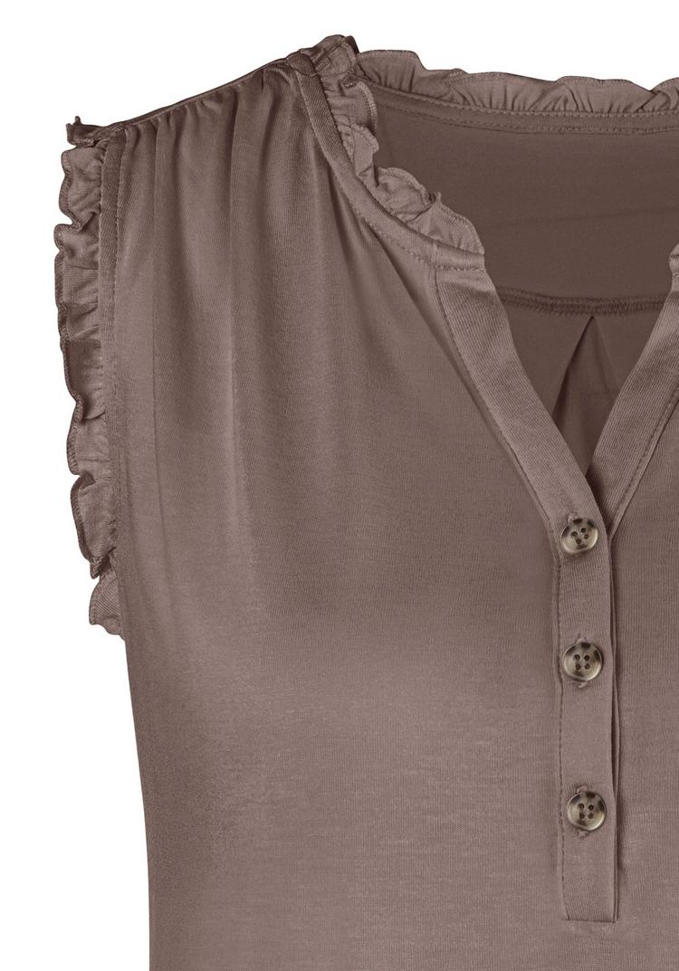 Lascana Lascana R&uuml;schentop Unterhemd Damen - taupe - 1 | SportScheck