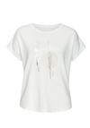 Lascana Rundhalsshirt T-Shirt Damen - wei&szlig; - beige - silber