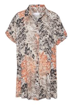 Lascana Longbluse Langarmbluse Damen apricot taupe