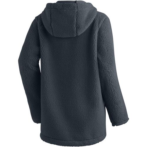 Rückansicht von Maier Sports Cheviot W Fleecejacke Damen Dunkelgrau035