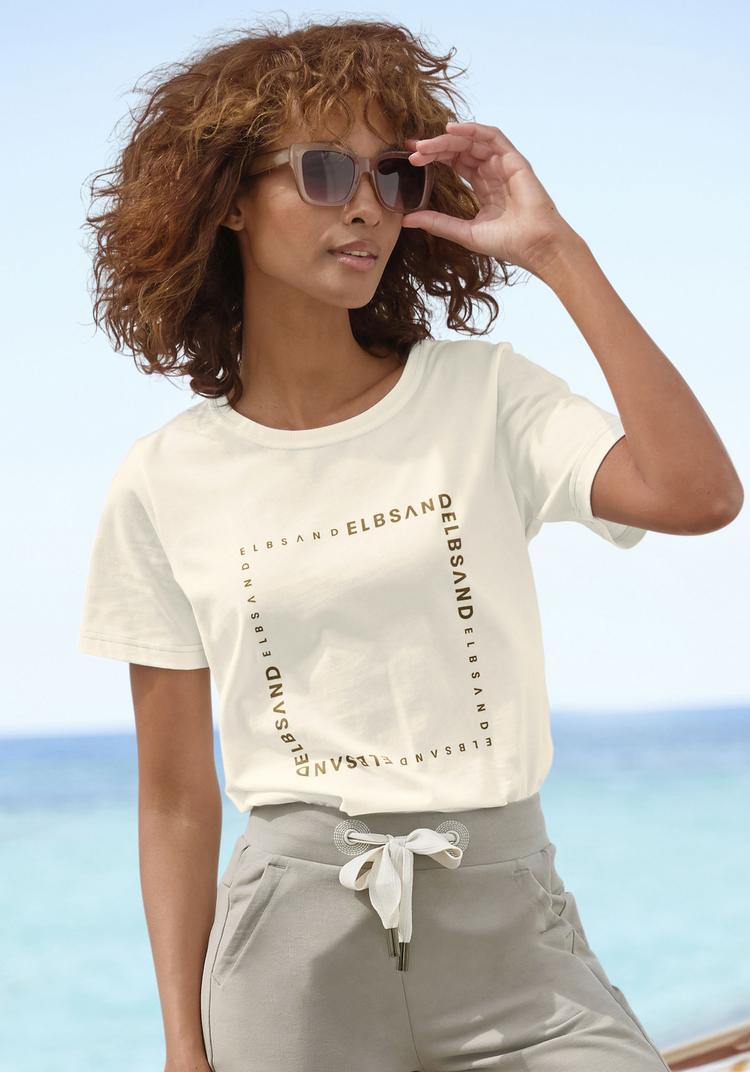 ELBSAND ELBSAND T-Shirt T-Shirt Damen - creme - 1 | SportScheck