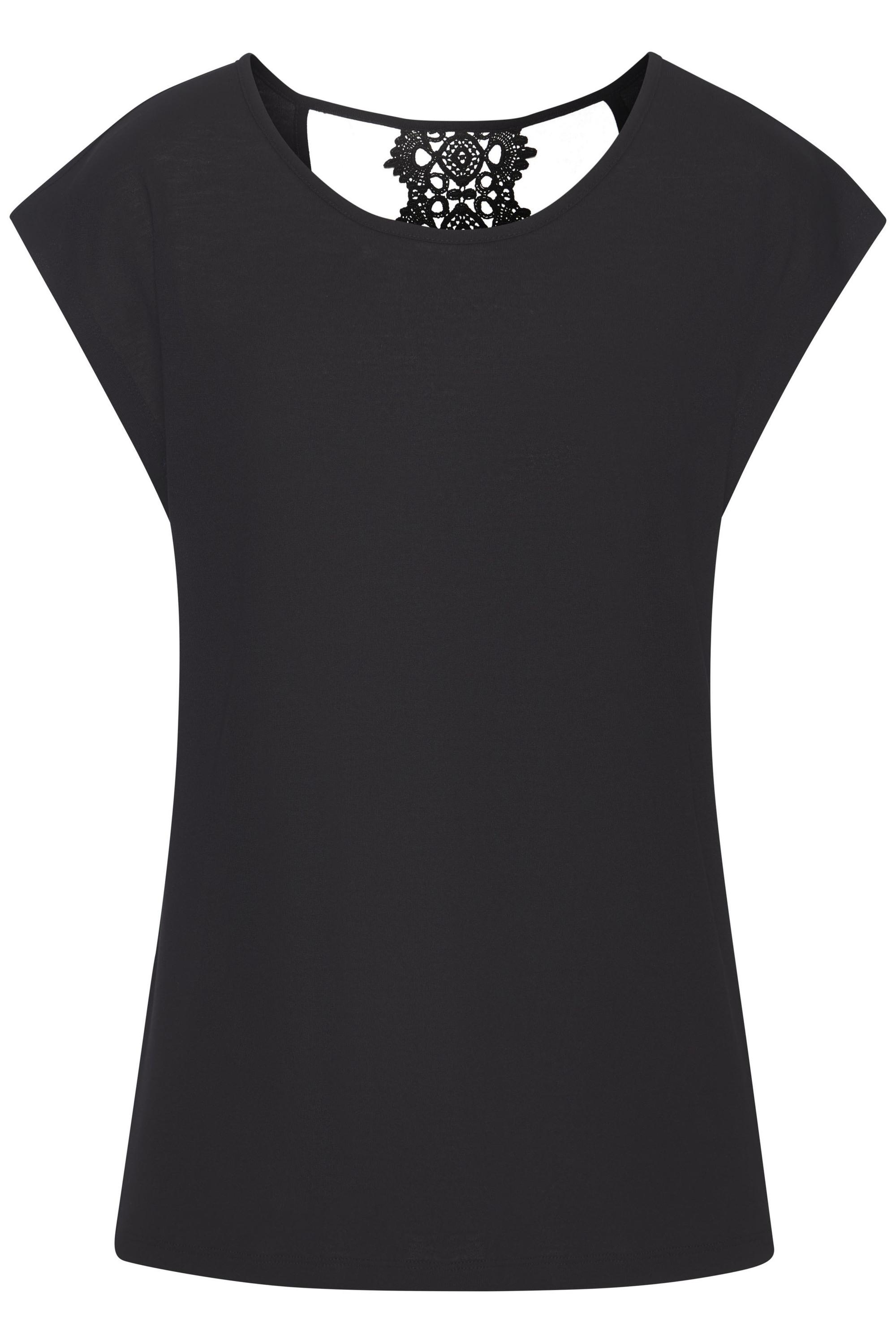 Lascana Kurzarmshirt T-Shirt Damen - schwarz