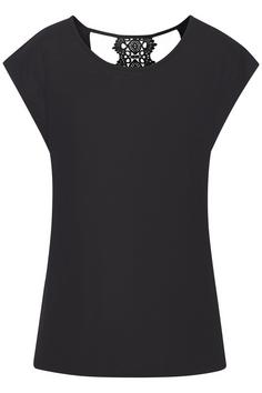 Lascana Kurzarmshirt T-Shirt Damen schwarz