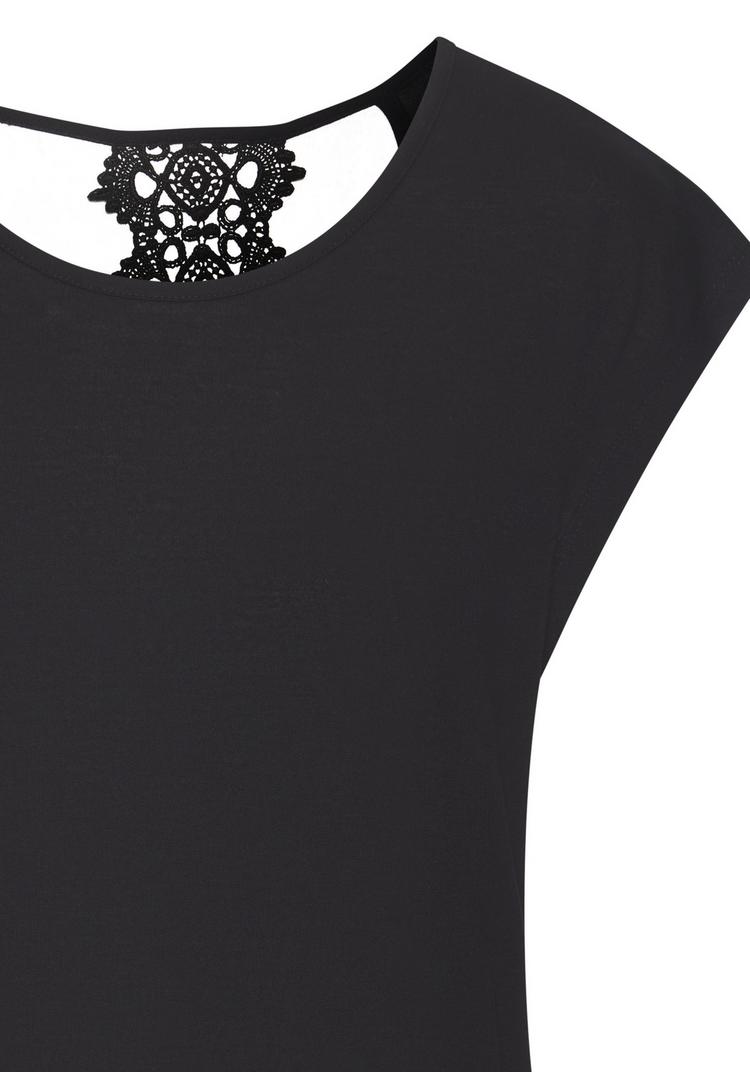 Lascana Lascana Kurzarmshirt T-Shirt Damen - schwarz - 0 | SportScheck