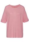 Lascana Rundhalsshirt T-Shirt Damen - pink