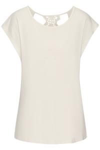 Lascana Kurzarmshirt T-Shirt Damen - creme