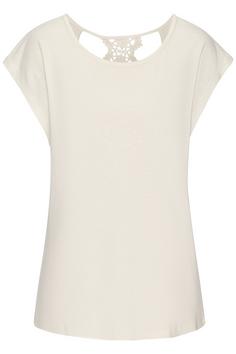 Lascana Kurzarmshirt T-Shirt Damen creme