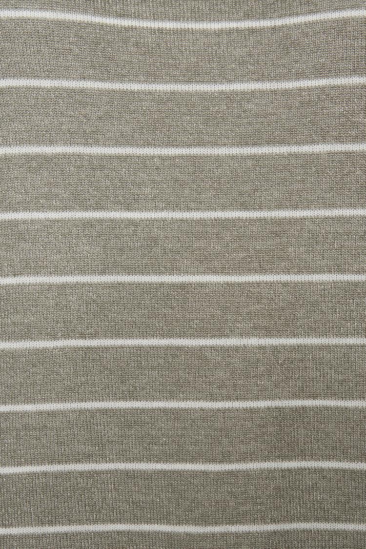 Lascana Lascana Rundhalsshirt T-Shirt Damen - khaki gestreift - 0 | SportScheck