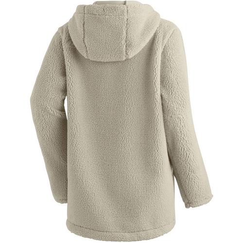 Rückansicht von Maier Sports Cheviot W Fleecejacke Damen Hellgrau081