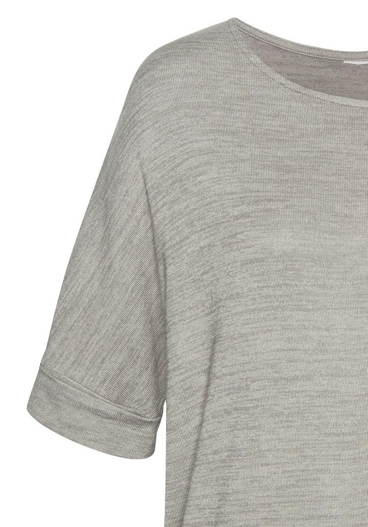 Lascana Lascana Rundhalsshirt T-Shirt Damen - khaki - 0 | SportScheck