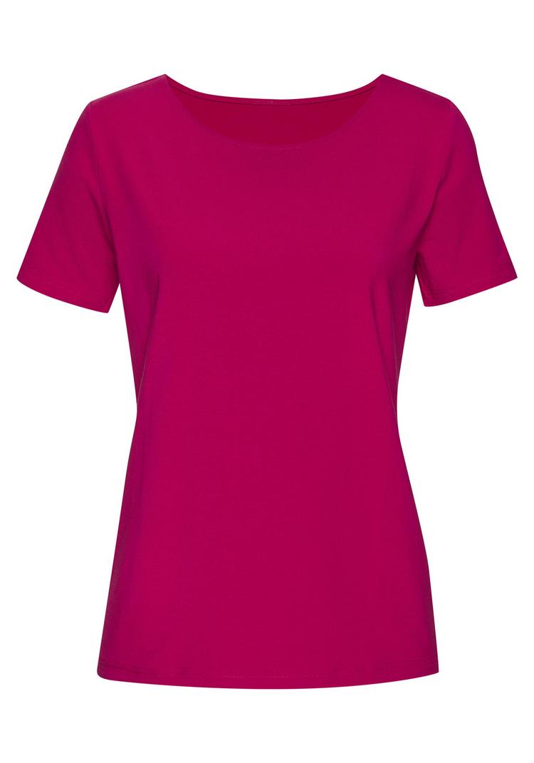 Lascana Lascana T-Shirt T-Shirt Damen - creme - schwarz - 1 | SportScheck