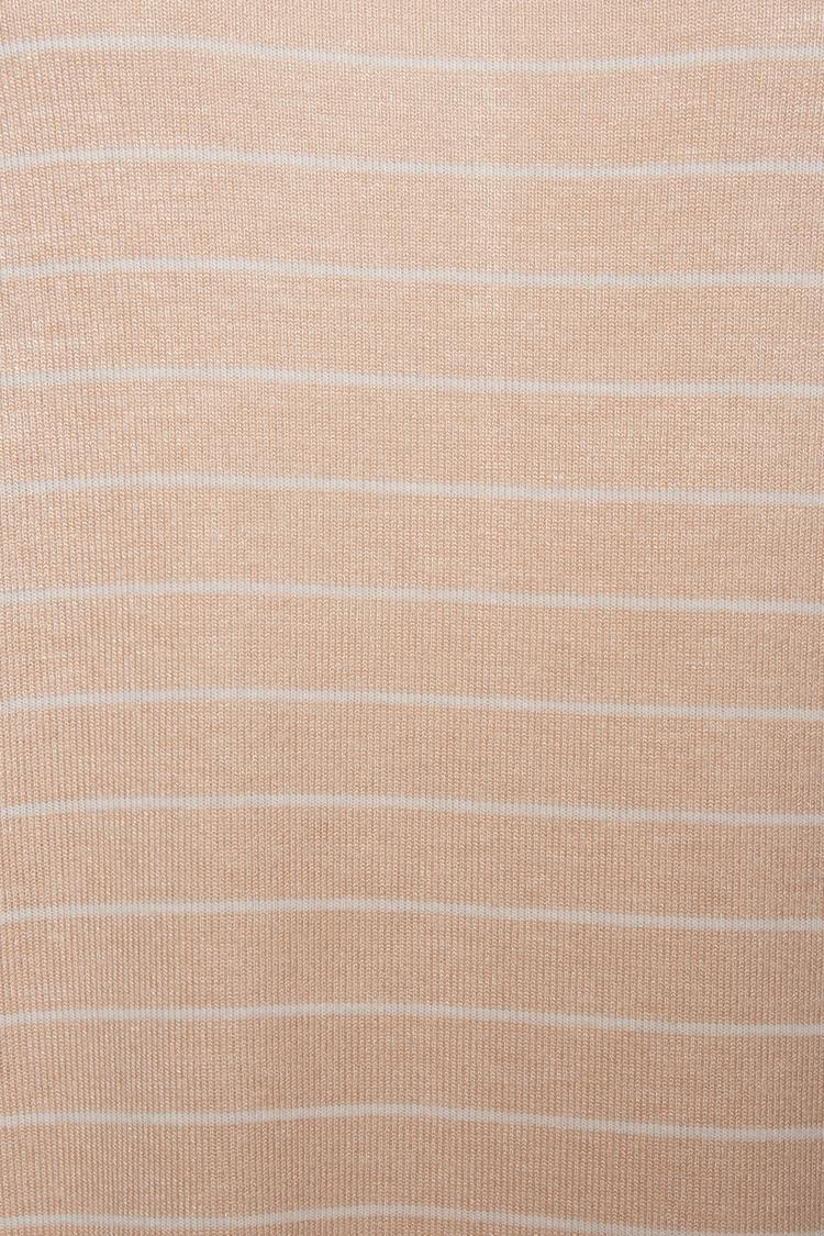 Lascana Lascana Rundhalsshirt T-Shirt Damen - peach gestreift - 0 | SportScheck