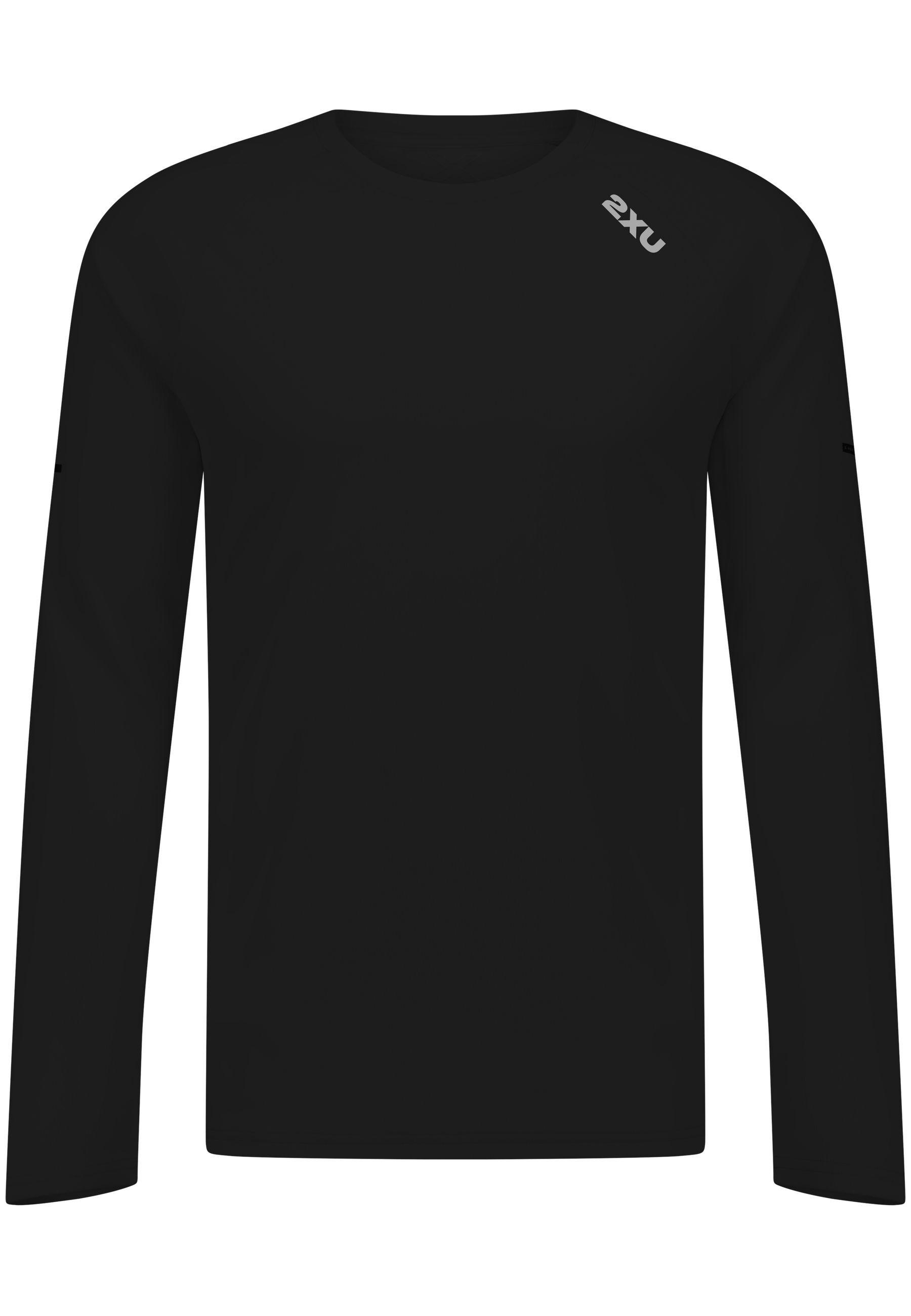 2XU Aero Mesh Long Sleeve Funktionsshirt Herren - black-silver reflective
