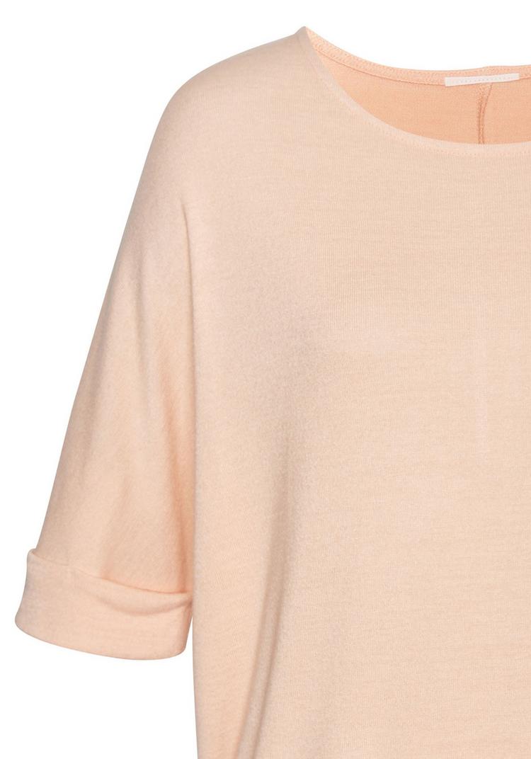Lascana Lascana Rundhalsshirt T-Shirt Damen - peach - 0 | SportScheck