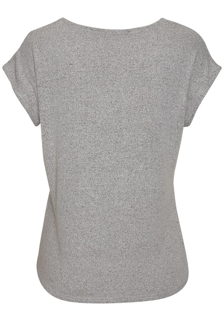 Lascana Lascana Kurzarmshirt T-Shirt Damen - silbergrau - 0 | SportScheck