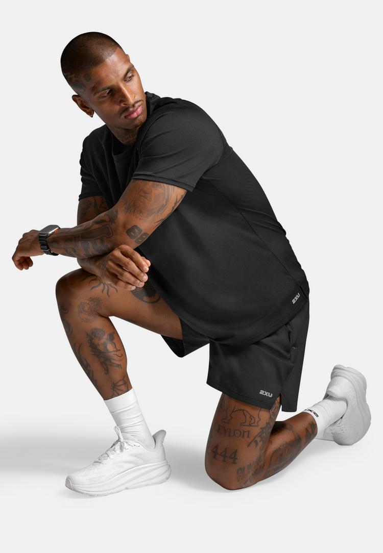 2XU 2XU Aero Mesh Tee Funktionsshirt Herren - black-silver reflective - 4 | SportScheck