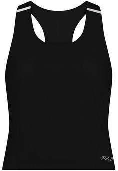 2XU Light Speed React Crop Singlet Funktionsshirt Damen black-black reflective