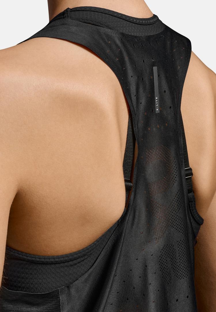 2XU 2XU Light Speed React Crop Singlet Funktionsshirt Damen - black-black reflective - 5 | SportScheck