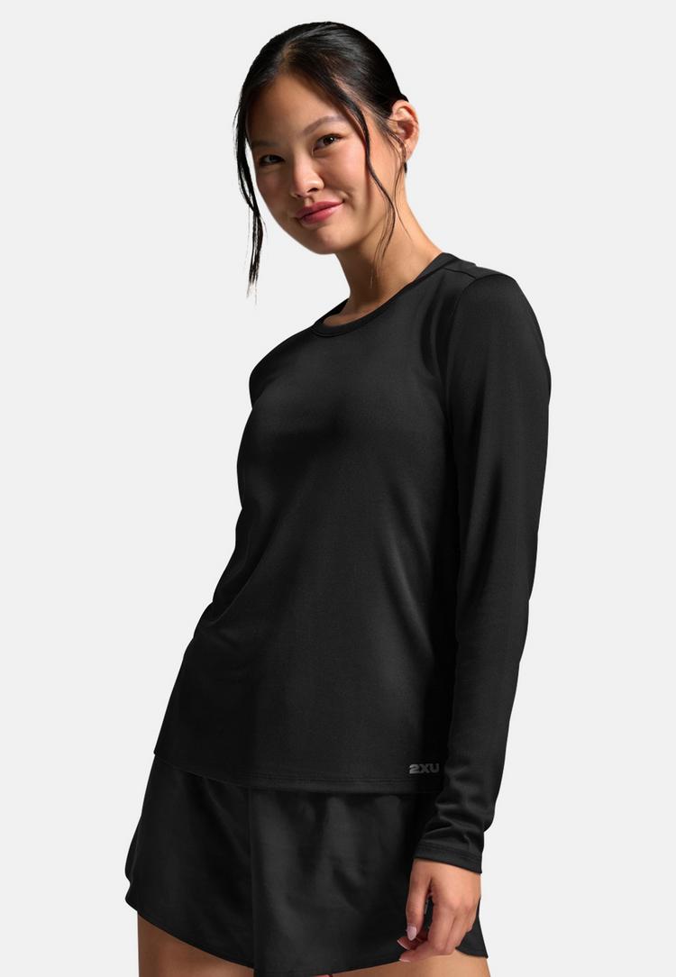 2XU 2XU Ignition Aero Mesh Long Sleeve Funktionsshirt Damen - black-silver reflective - 3 | SportScheck