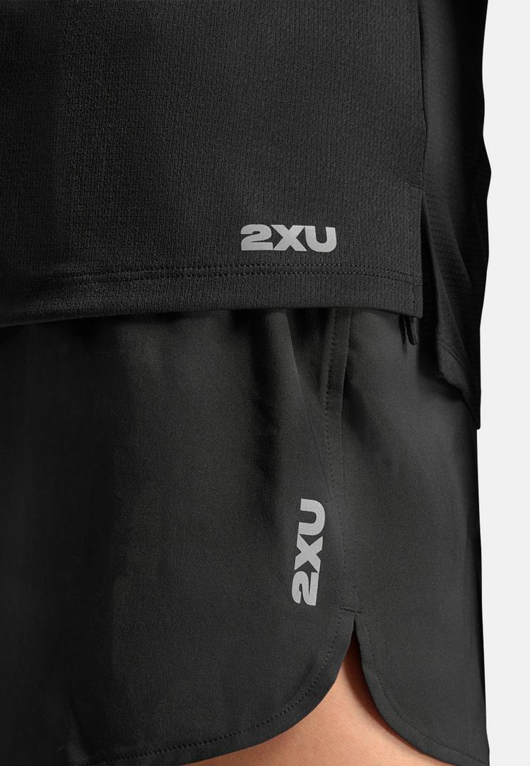 2XU 2XU Ignition Aero Mesh Long Sleeve Funktionsshirt Damen - black-silver reflective - 6 | SportScheck