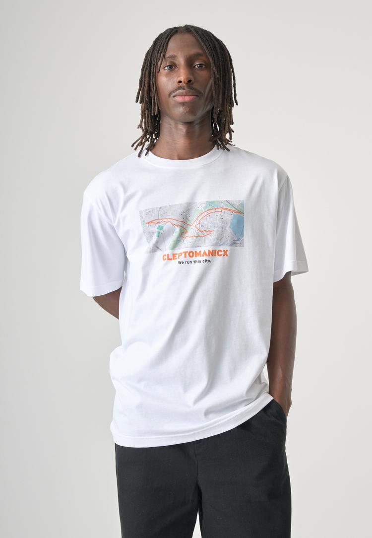 Cleptomanicx Cleptomanicx We run this Printshirt Herren - White - 0 | SportScheck