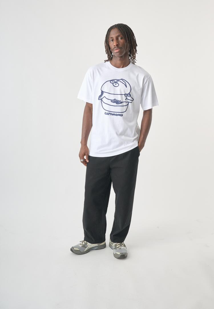 Cleptomanicx Cleptomanicx Fischburger Printshirt Herren - White - 0 | SportScheck