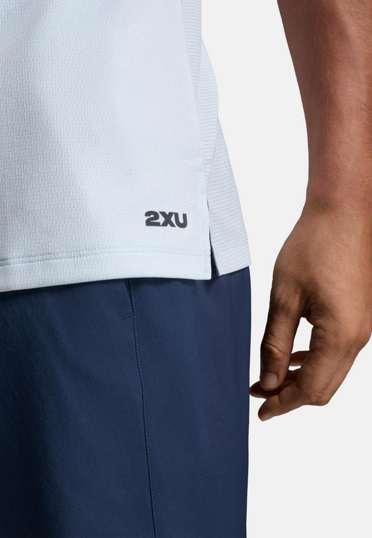 2XU 2XU Aero Mesh Tank Funktionsshirt Herren - moonstone-black reflective - 5 | SportScheck