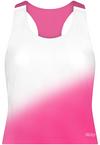 2XU Light Speed React Crop Singlet Funktionsshirt Damen - fuchsia grad-white reflective