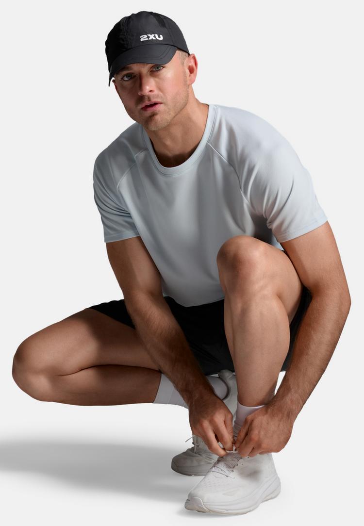 2XU 2XU Aero Mesh Tee Funktionsshirt Herren - moonstone-black reflective - 1 | SportScheck