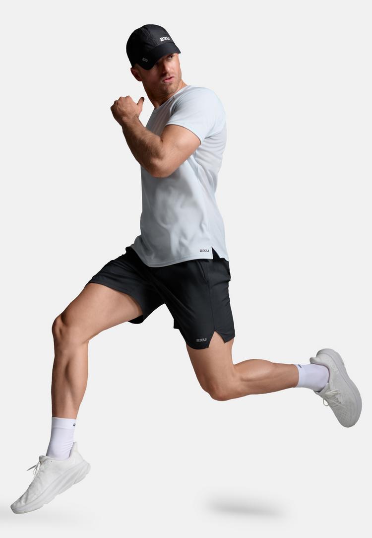 2XU 2XU Aero Mesh Tee Funktionsshirt Herren - moonstone-black reflective - 4 | SportScheck