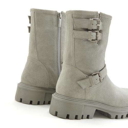 Rückansicht von ELBSAND Stiefelette Boots Damen hellgrau