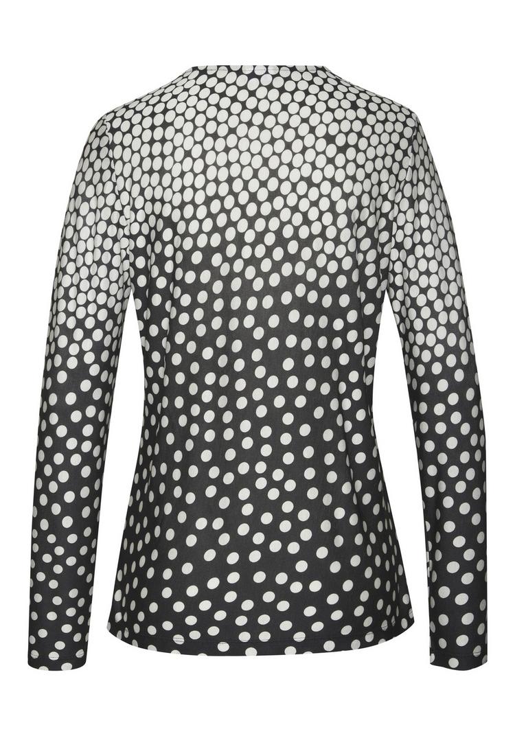 Lascana Lascana Langarmshirt Langarmshirt Damen - schwarz-creme bedruckt - 0 | SportScheck
